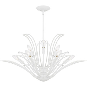 Tallulah Nine Light Chandelier in Sand White (10|TLH5032SW)