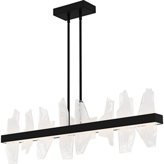 Aurelia LED Linear Chandelier in Matte Black (10|PCAUR142MBK)