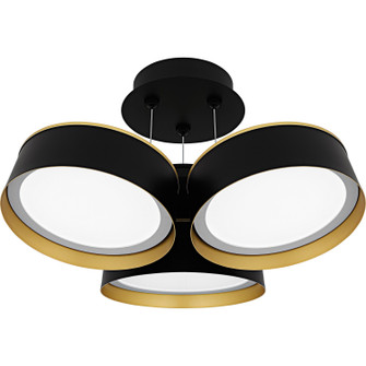 Byrnes LED Semi-Flush Mount in Matte Black (10|BYS1719MBK)