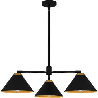 Alscott Three Light Chandelier in Matte Black (10|ALS5032MBK)