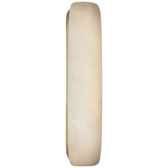 Formosa LED Wall Sconce in Alabaster and Antique-Burnished Brass (268|KW 2670ALB/AB)
