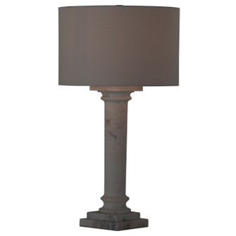Zeno Table Lamp in Brushed Antique Brass/White Linen (550|SCH-175684)