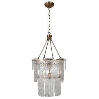 Augusta Five Light Chandelier in Antique Brass|Cast Glass (550|SCH-175651)