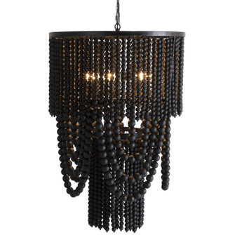 Norton Five Light Chandelier in Charcoal Black|Matte Black (550|SCH-175183)