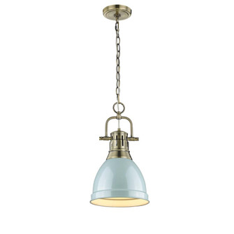Duncan One Light Pendant in Aged Brass (62|3602-S AB-SF)