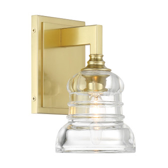 Gregory One Light Wall Sconce in Aged Brass (60|GRG-1041-AG)