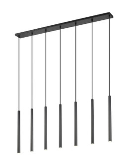 Forest LED Linear Chandelier in Matte Black (224|919MP24-7L-MB-LED)
