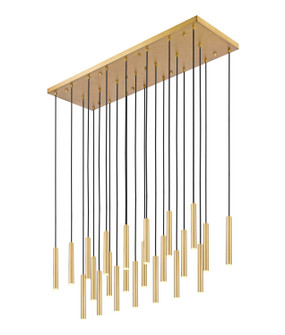 Forest LED Linear Chandelier in Modern Gold (224|919MP12-23L-MGLD-LED)