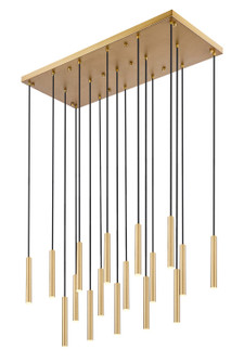 Forest LED Linear Chandelier in Modern Gold (224|919MP12-17L-MGLD-LED)