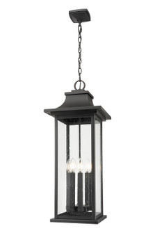 Tiberius Six Light Outdoor Chain Mount Ceiling Fixture in Black (224|5017CHXL-BK)