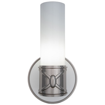 Chase One Light Wall Sconce in Polished Nickel w/Polished Cased White Glass Shade (165|S1978)
