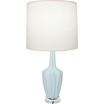 Emma One Light Accent Lamp in Baby Blue Glazed Ceramic w/Polished Nickel/a Lucite (165|BB35)