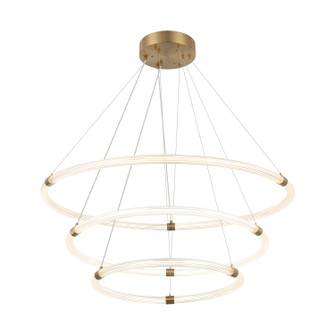 Inkara LED Pendant in Aged Gold Brass (423|C34896AG)