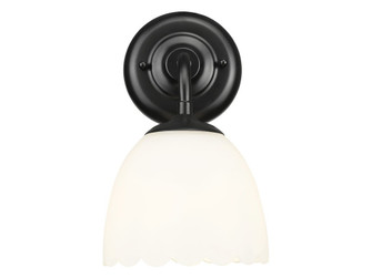 Dorinda One Light Wall Sconce in Matte Black (62|6954-1W BLK-OP)