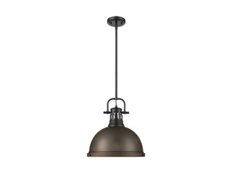 Duncan One Light Pendant in Matte Black (62|3604-L BLK-RBZ)