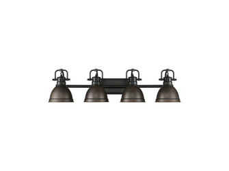 Duncan Four Light Vanity in Matte Black (62|3602-BA4 BLK-RBZ)