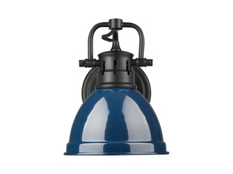 Duncan One Light Vanity in Matte Black (62|3602-BA1 BLK-NVY)