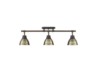 Duncan Three Light Semi-Flush Mount in Rubbed Bronze (62|3602-3SF RBZ-AB)