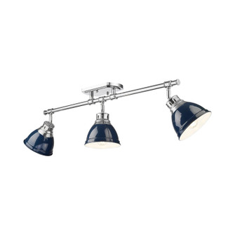 Duncan Three Light Semi-Flush Mount in Chrome (62|3602-3SF CH-NVY)