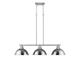 Duncan Three Light Linear Pendant in Pewter (62|3602-3LP PW-CH)