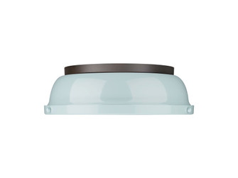 Duncan Two Light Flush Mount in Rubbed Bronze (62|3602-14 RBZ-SF)