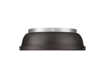 Duncan Two Light Flush Mount in Pewter (62|3602-14 PW-RBZ)