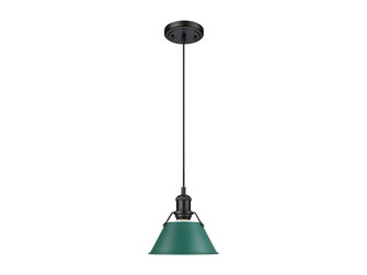 Orwell One Light Pendant in Matte Black (62|3306-S BLK-GN)