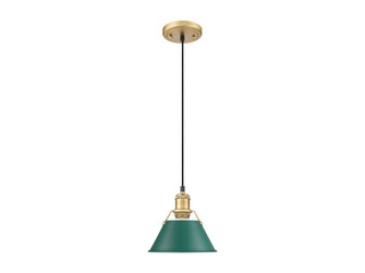 Orwell One Light Pendant in Brushed Champagne Brass (62|3306-S BCB-GN)