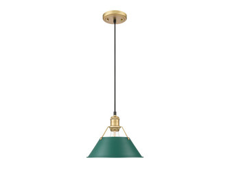 Orwell One Light Pendant in Brushed Champagne Brass (62|3306-M BCB-GN)