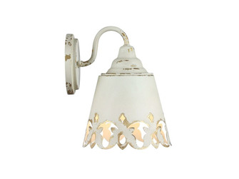 Eloise One Light Vanity in Antique Ivory (62|0883-BA1 AI) Eloise One Light Vanity in Antique Ivory (62|0883-BA1 AI)