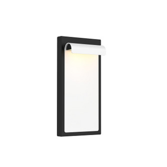 Cap LED Wall Sconce in White on Black (34|WS-W250212-CS-WTBK)