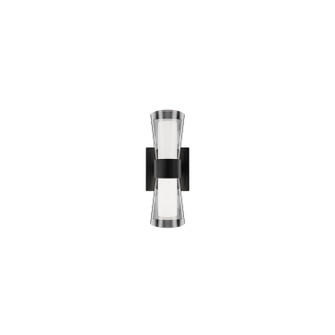 Hourglass LED Wall Sconce in Black (34|WS-91510-30-BK)