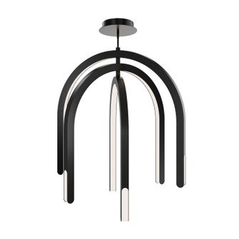 Helmet LED Pendant in Aged Brass (34|PD-93534-40-AB)