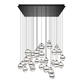 Cyllindra LED Chandelier in Black Chrome (34|PD-77541S-BC)
