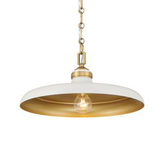 Crowne One Light Pendant in Off White Cream (7|3935-879)