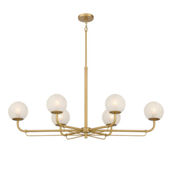 Whitehall Six Light Island Pendant in Legacy Brass (7|3796-732)