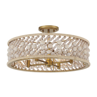 Horsmore Four Light Semi Flush Mount in Painted Legacy Brass (7|3645-870)