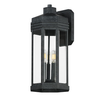 Wright Three Light Outdoor Wall Sconce in Black Patina (16|30224CLBKP)