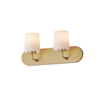 Durham Two Light Strip Bath Vanity in Natural Aged Brass (16|12892WTNAB)