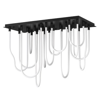 Soleil LED Flush Mount in Black (86|E24989-BK)
