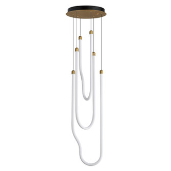 Soleil LED Pendant in Natural Aged Brass (86|E24983-NAB)