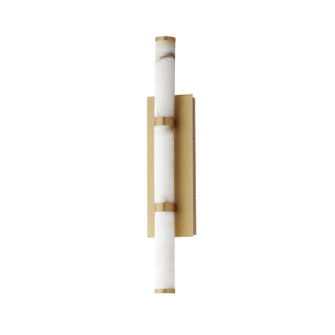 Aragon LED Bath Vanity in White Alabaster / Gold (86|E11203-WAGLD)