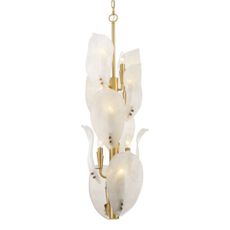 Orchid Ten Light Pendant in Legacy Brass (29|N2216-732)