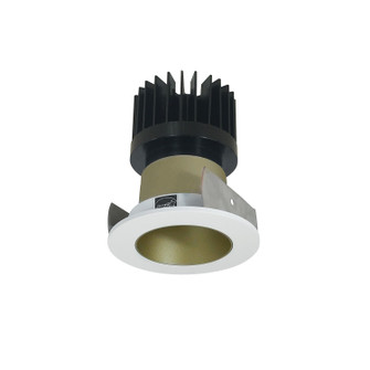 LED Reflector in Champagne Haze Reflector / Matte Powder White Flange (167|NIOB-2RNDCCDXCHMPW/HL)