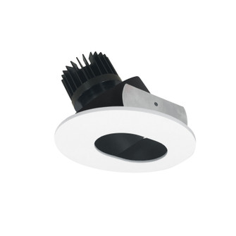 LED Slot Aperture in Black Slot Aperture / Matte Powder White Flange (167|NIO-4RSLCDXBMPW/HL)