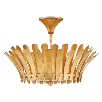 Reina LED Semi-Flush Mount in Distressed Brass (13|47693DA)