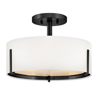Halle LED Semi-Flush Mount in Black (13|47571BK)