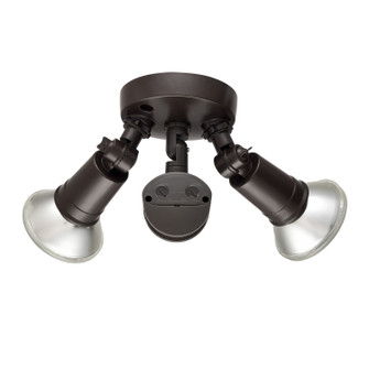 Two Light Outdoor Security Flood Light in Powder Coated Bronze (59|M-16002-PBZ)