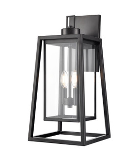 Denzell Two Light Outdoor Wall Sconce in Powder Coated Black (59|198502-PBK)