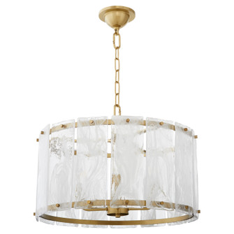 Prestige Four Light Pendant in Aged Brass (19|8575-4-80)